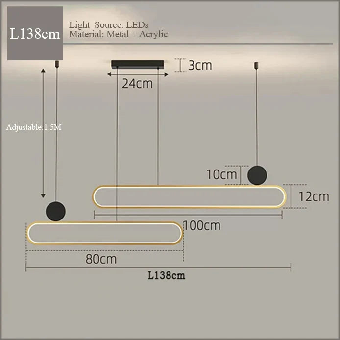 suspension moderne luminaire décoratif pour intérieur élégant