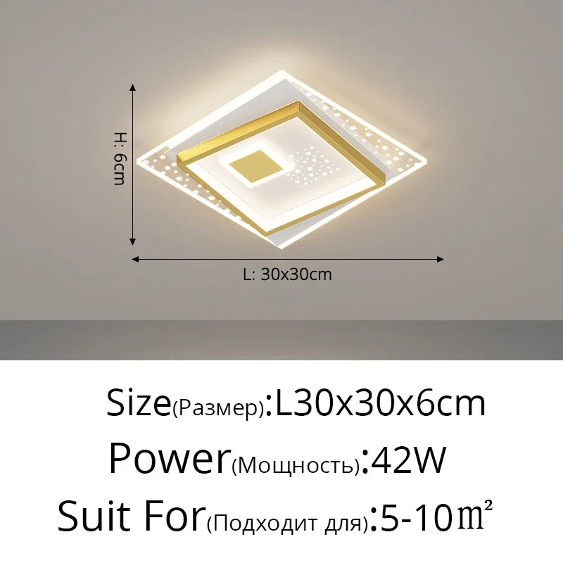 plafonnier moderne en fer forgé avec design géométrique créatif