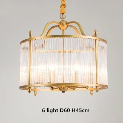 lustre de luxe moderne en cuivre doré avec éclairage led