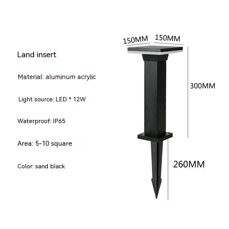 Lampe LED pour pelouse