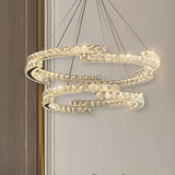lustre moderne à led en cristal design élégant pour intérieur