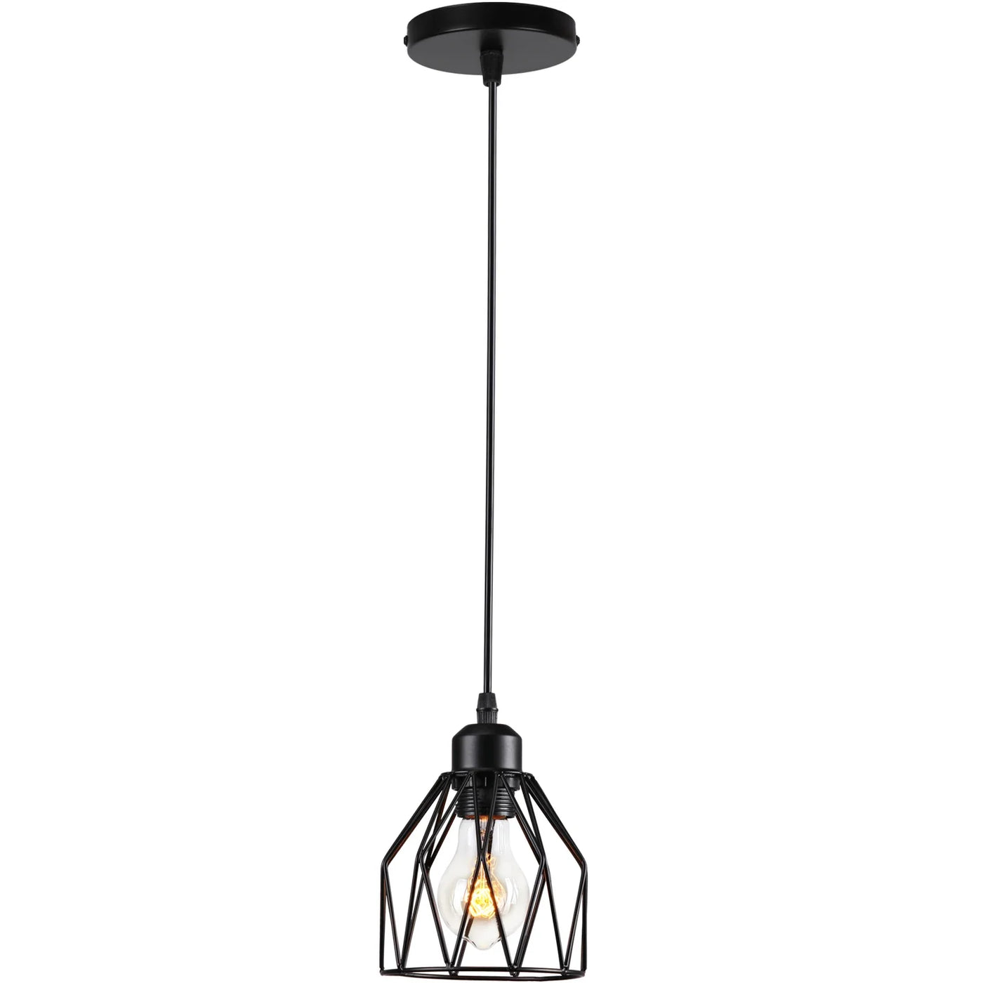 suspension vintage en métal abat-jour cage pour éclairage intérieur