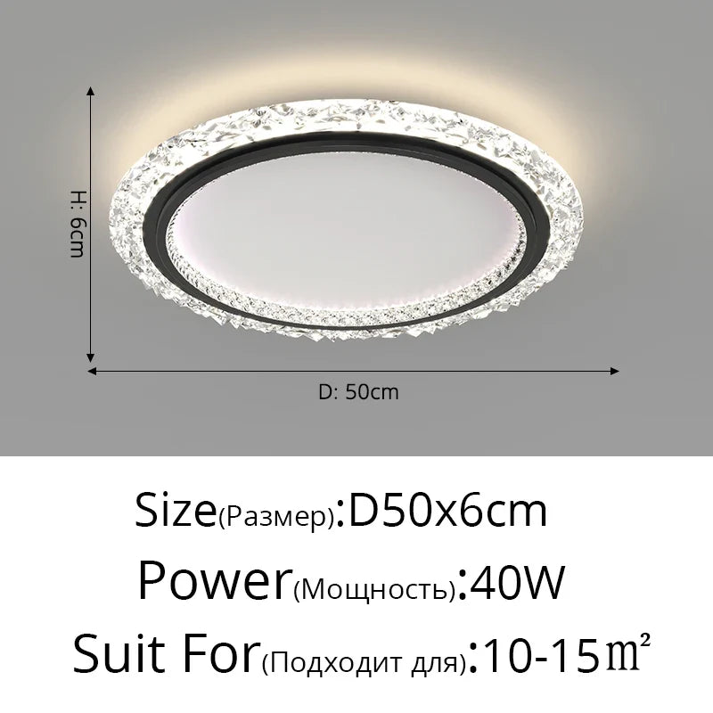 lustre moderne en cristal pour un éclairage élégant