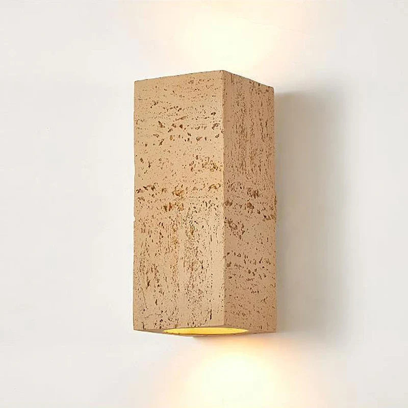 applique murale nordique led wabi-sabi en ciment rétro