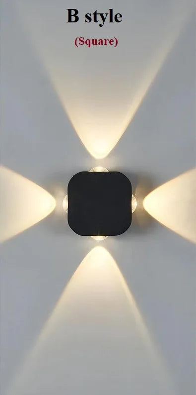 applique murale led étanche moderne pour intérieur extérieur décoratif