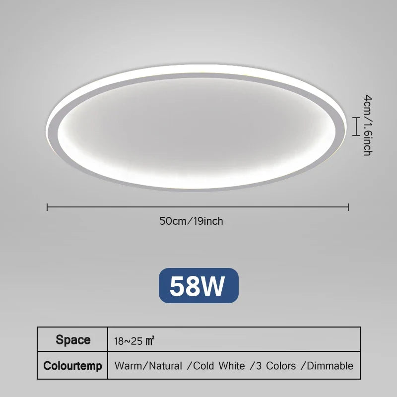 plafonniers led ultra minces creative clouds pour diverses pièces