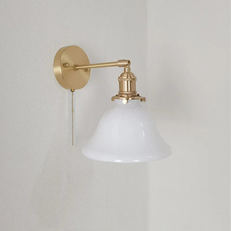 applique murale iwhd en cuivre rotative avec bras long pivotant