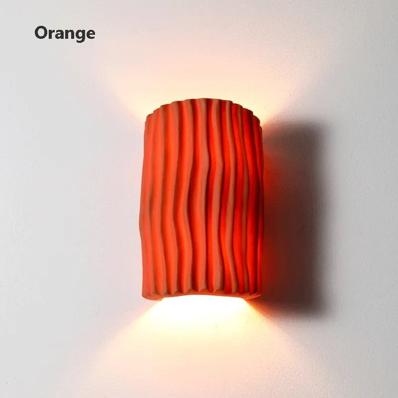 lampe d'ambiance artistique grille nordique en résine led rétro