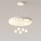 52cm Donuts Pendant Lamp With Remote Control Dimming Children's Room Bubble Ball Chandelier Light Kids Nursery Bedroom Lamp LED