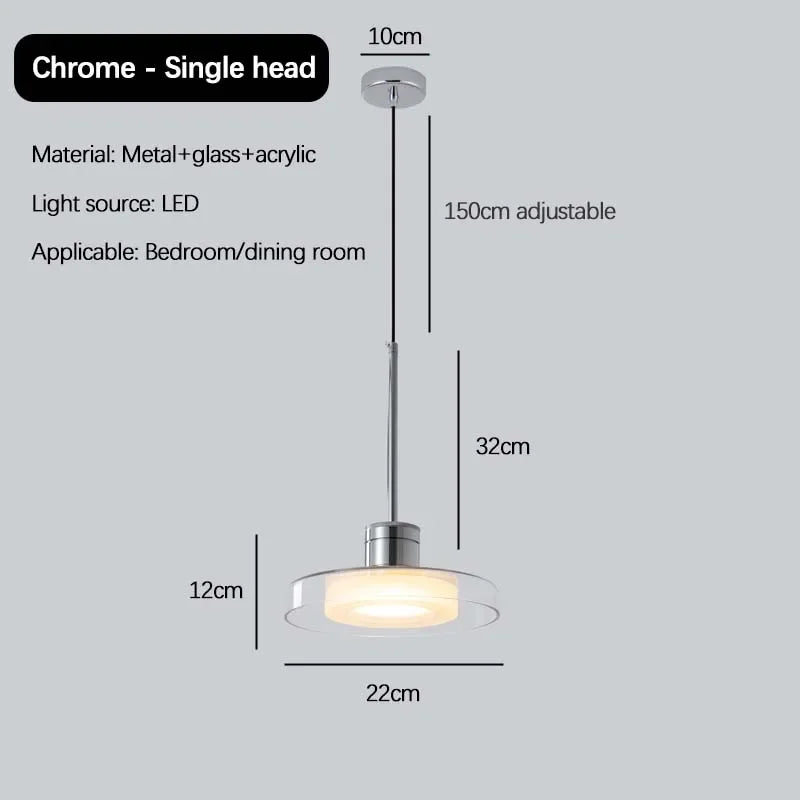 Italy Design Glass Small Chandelier for Bedroom Living Dining Room Led Pandant Light Home Decor Fixture Hanging lamp