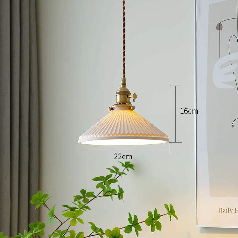 Lustre led japonais nordique luxe