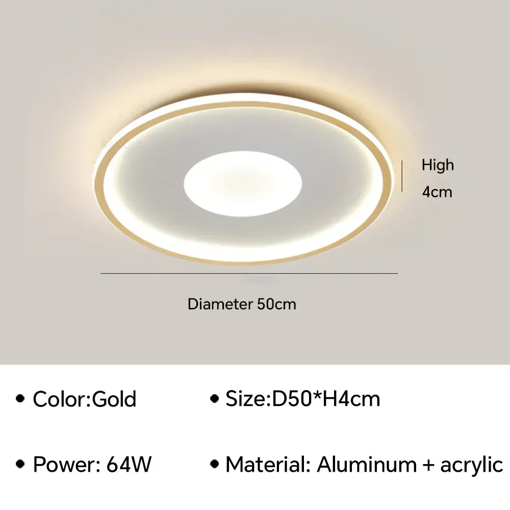 lustre moderne à leds pour décoration intérieure élégante