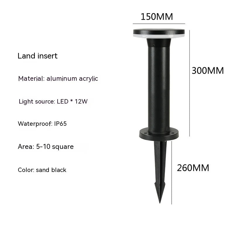 Lampe LED pour pelouse