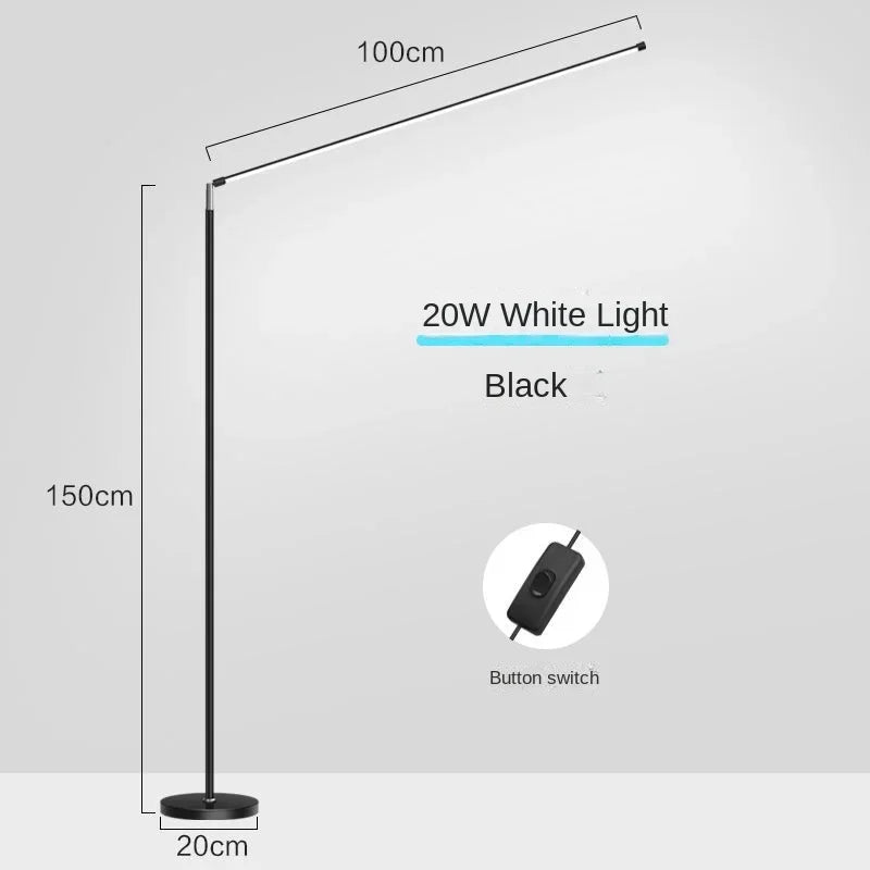 lampadaire led minimaliste super lumineux pour lecture