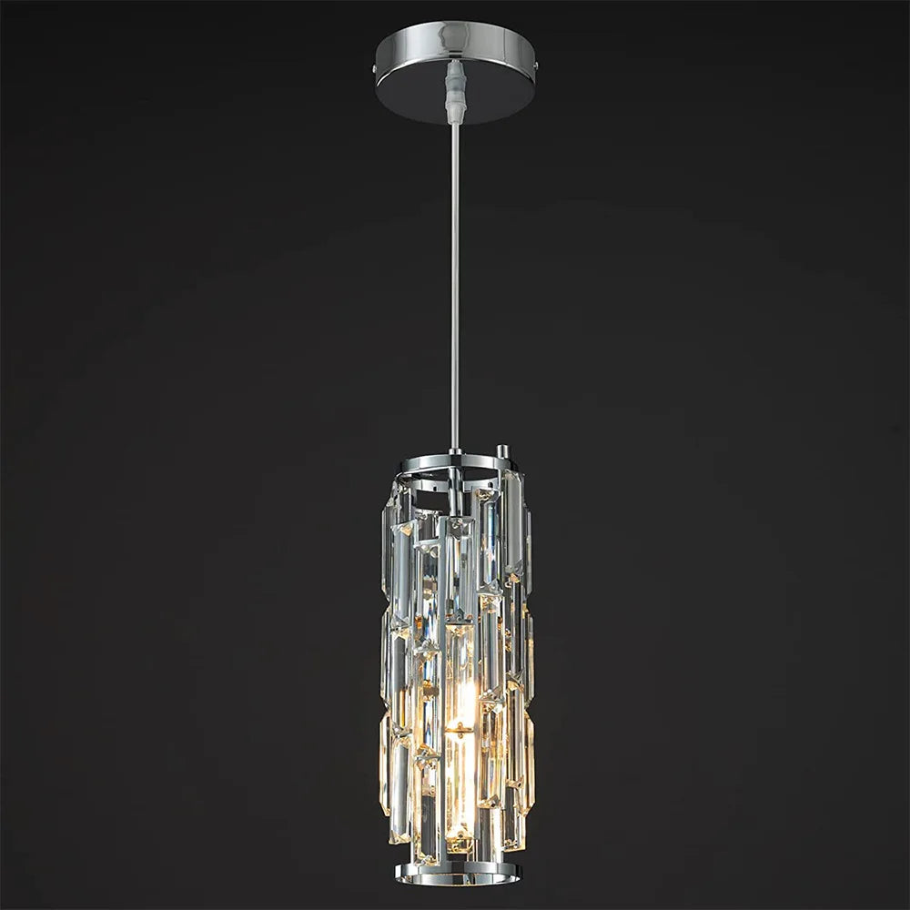 lustre en cristal noir à trois têtes pour restaurant et cuisine