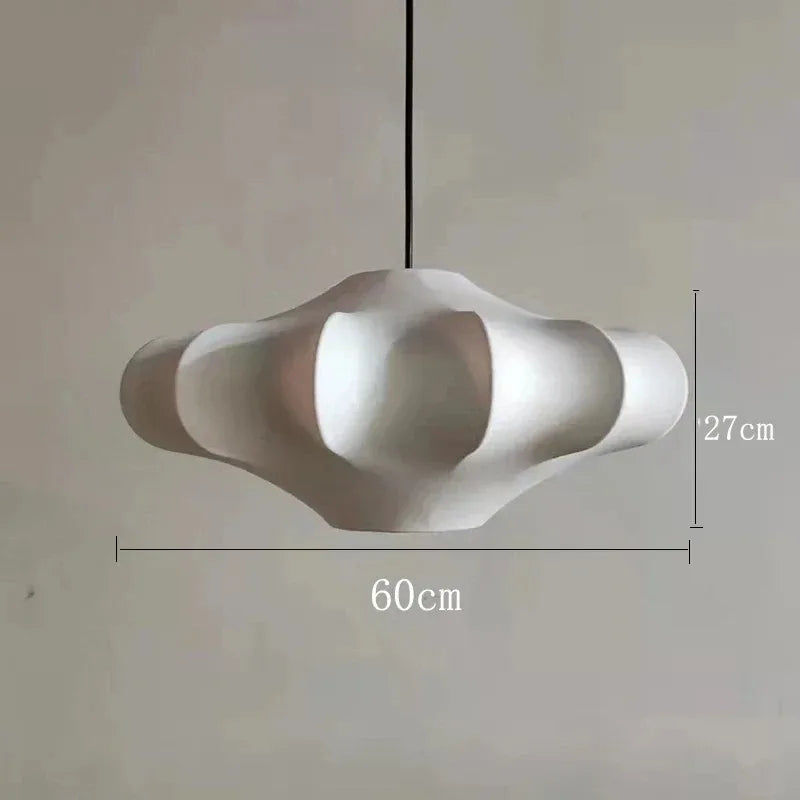 suspension en soie design créatif style wabi sabi