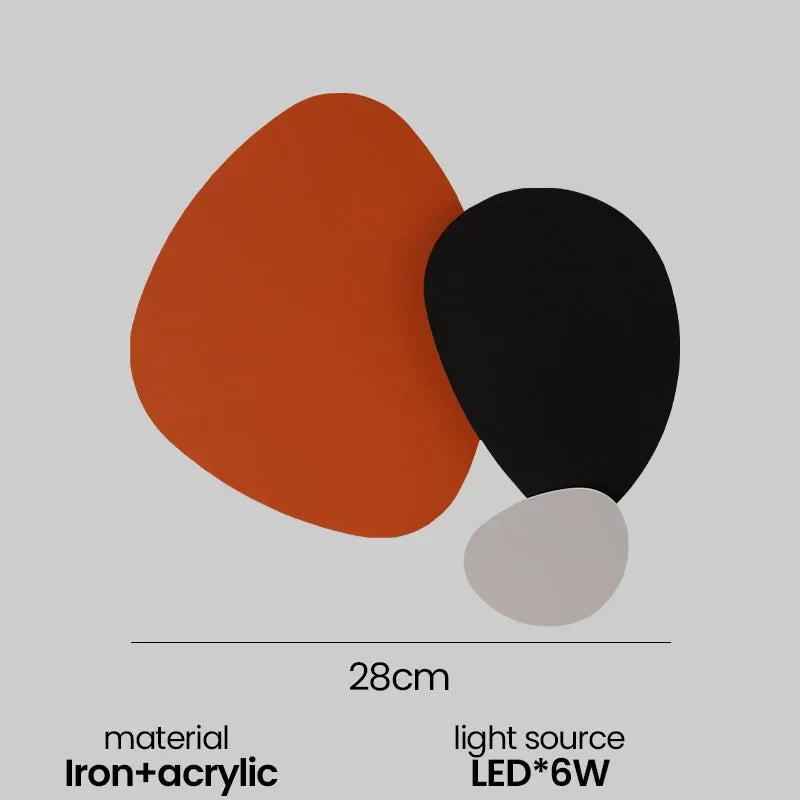 Applique murale LED colorée moderne