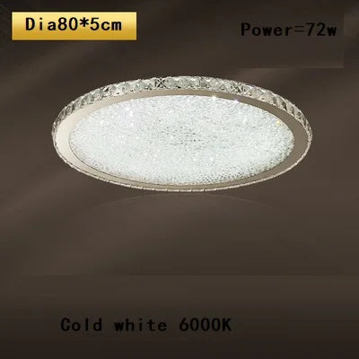 plafonnier led rond en cristal k9 design nordique luxueux romantique et chaleureux