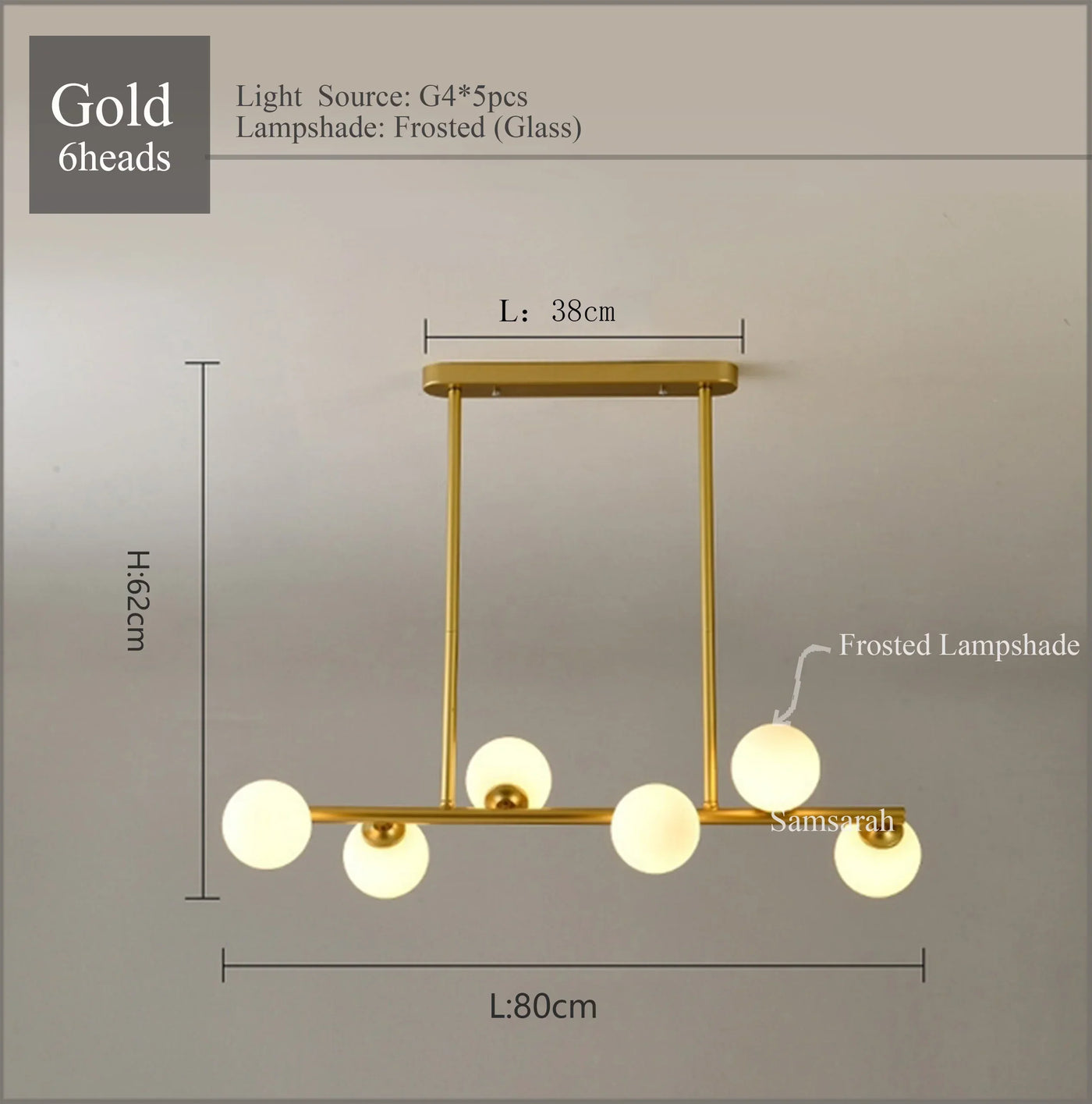 2024Modern LED Chandelier Black and Gold Long Glass Ball Chandeliers for Living Room Dinning Room Lustre,Samsarah Lighting