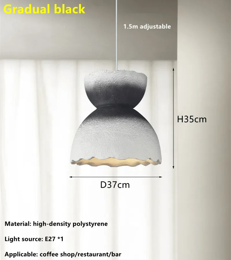 Handmade Wabi Sabi LED Chandelier Decoration Home Loft Hanging Lamps Kitchen Island Cafe Restaurant Pendant Light Fixture