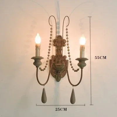 lustre en bois rétro pour décoration intérieure élégante