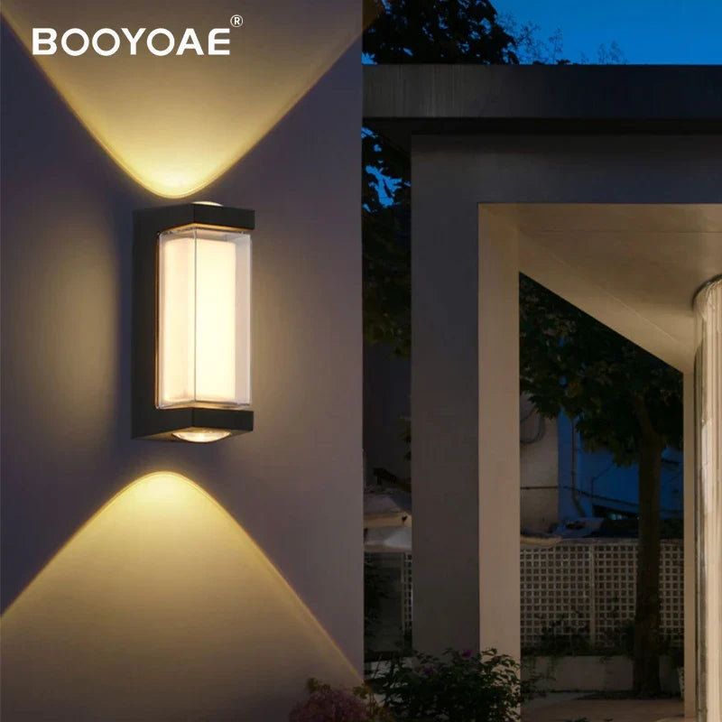 Applique murale étanche moderne IP65 porche allée balcon lumière porte d'entrée garage porche décoration de jardin éclairage applique murale extérieure