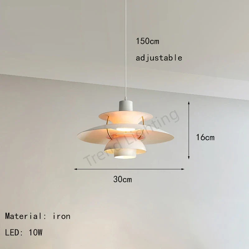 lustre suspension design danois parapluie loui led paulsen