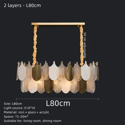 lustre suspension design led en verre acrylique luminaire