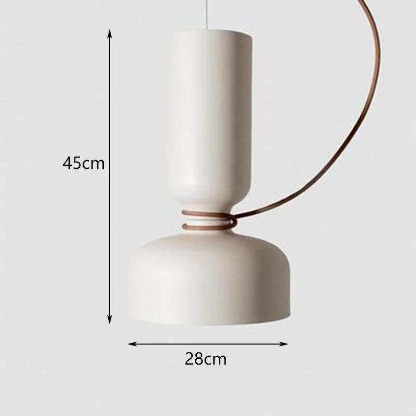 suspension nordique led en fer forgé design moderne