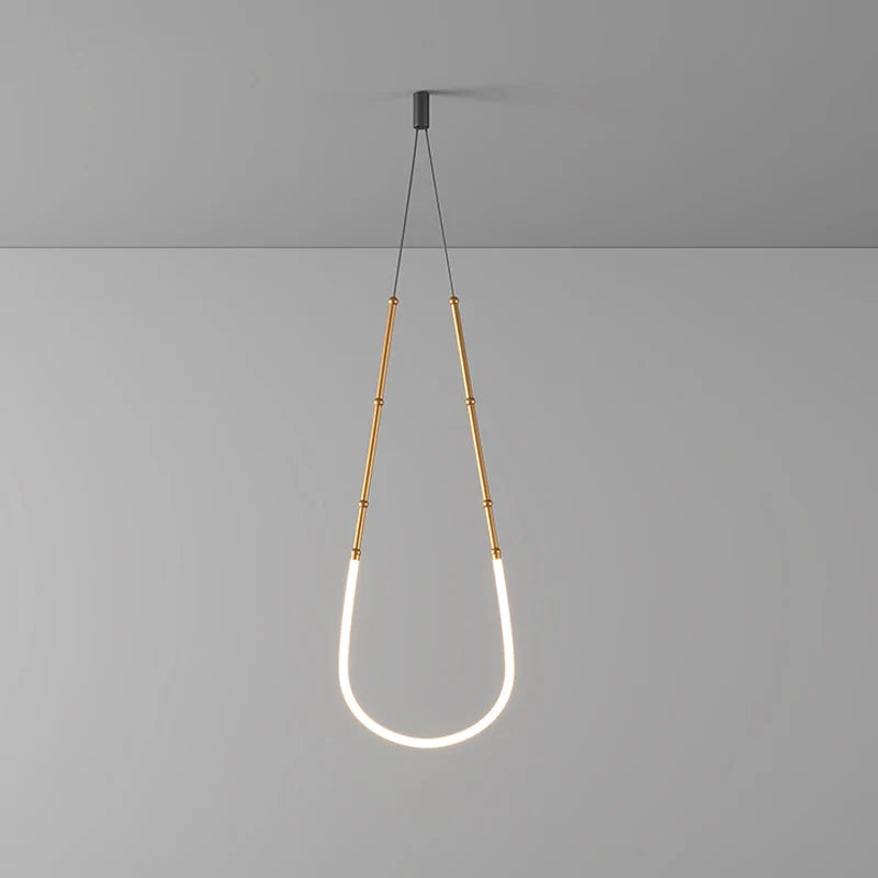lustre en art déco design suspendu en led