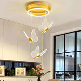 lustre papillon led suspension acrylique maison déco