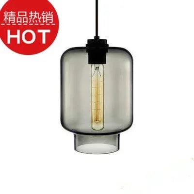 lustre suspendu moderne en verre transparent design élégant