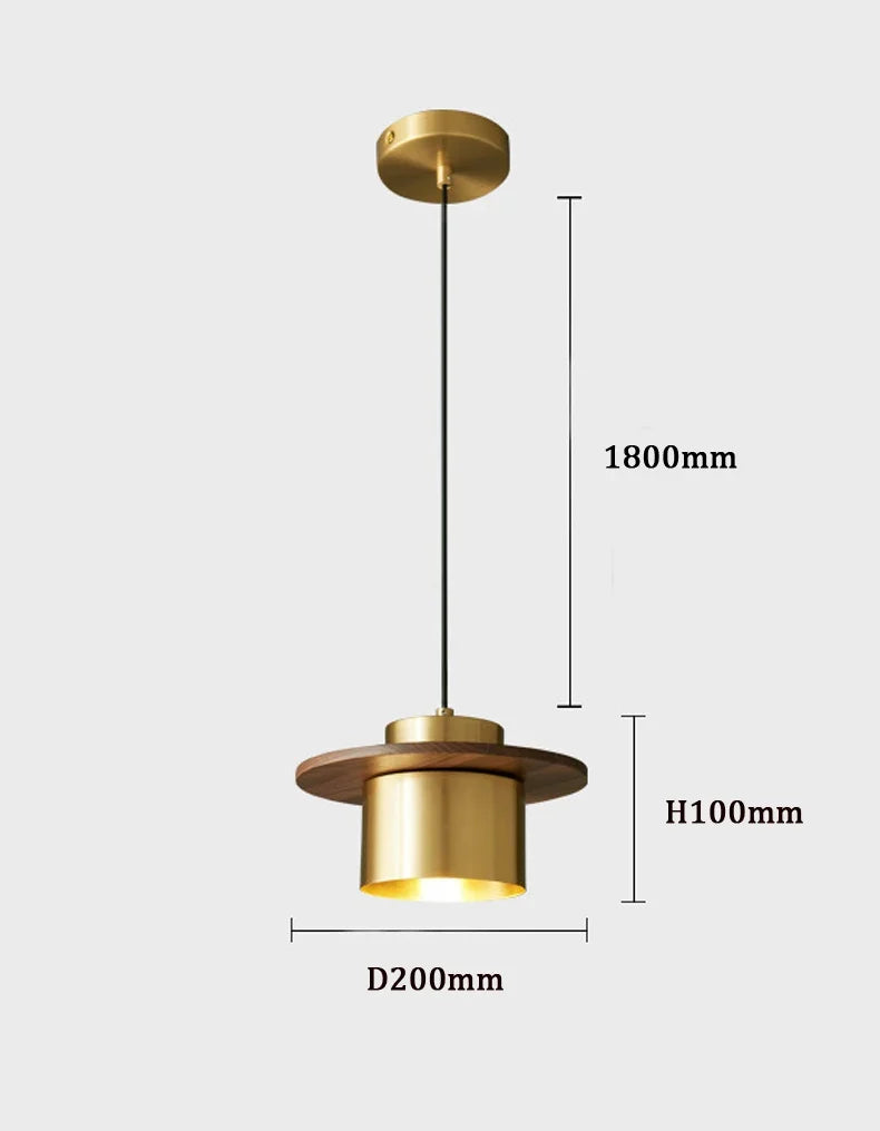 suspension en cuivre design moderne pour bar et restaurant