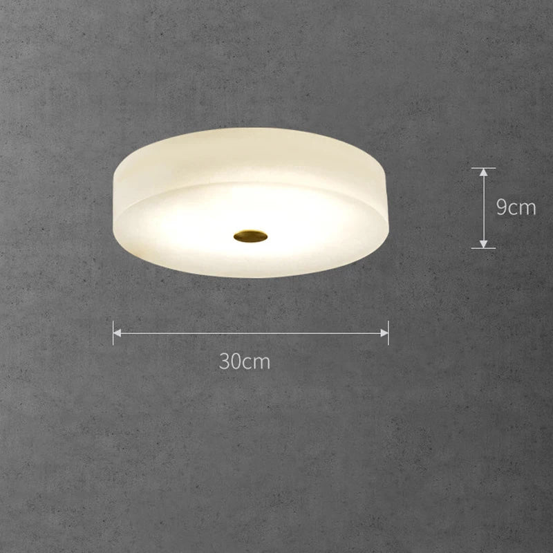 plafonnier circulaire en marbre luminaire nordique de luxe