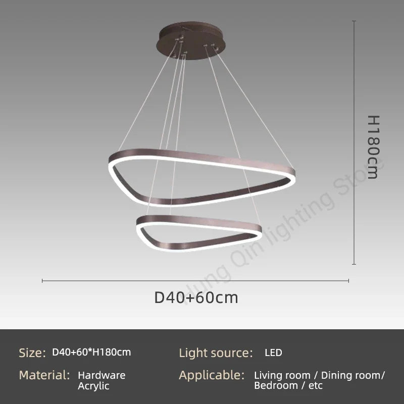 suspension moderne design pour éclairage intérieur élégant