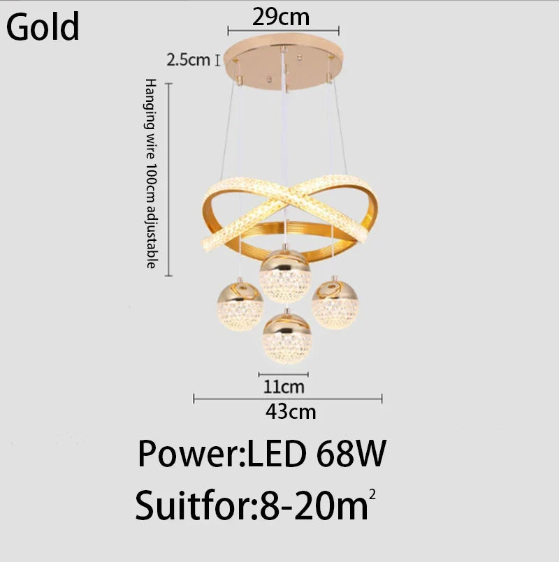 suspension moderne lumineuse pour restaurant bar ou appartement