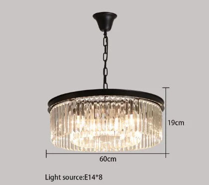 lustre en cristal suspendu pour éclairage intérieur design élégant