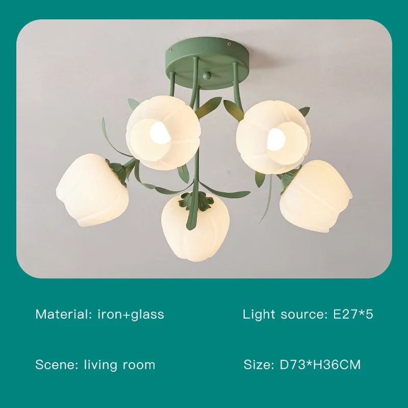 lustre créatif fleurs décoration nordique pour intérieur moderne