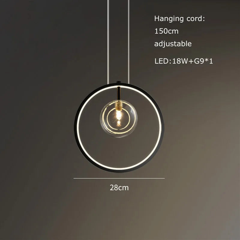 Nordic creative G9 LED dining room chandelier Modern industrial style living room, kitchen island home decoration chandelier