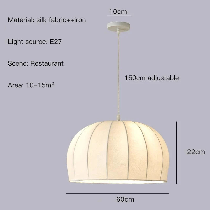suspension en tissu rétro style wabi sabi pour décoration intérieure