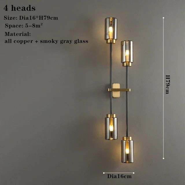 applique murale en cuivre pour un éclairage élégant intérieur
