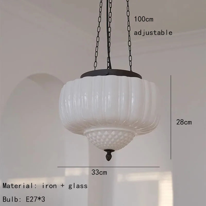 suspension en verre pour restaurant et décoration intérieure