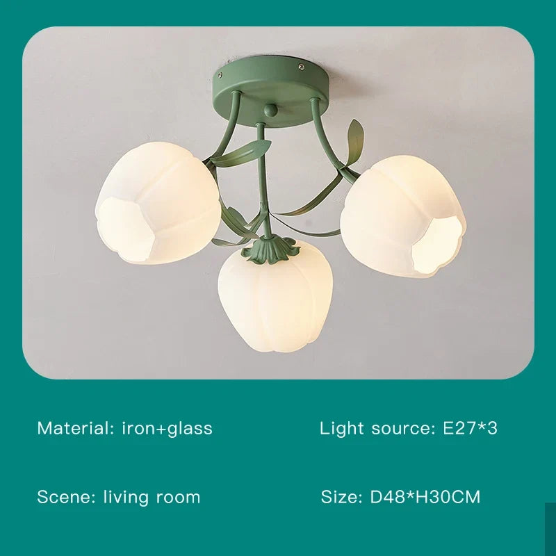lustre créatif fleurs décoration nordique pour intérieur moderne