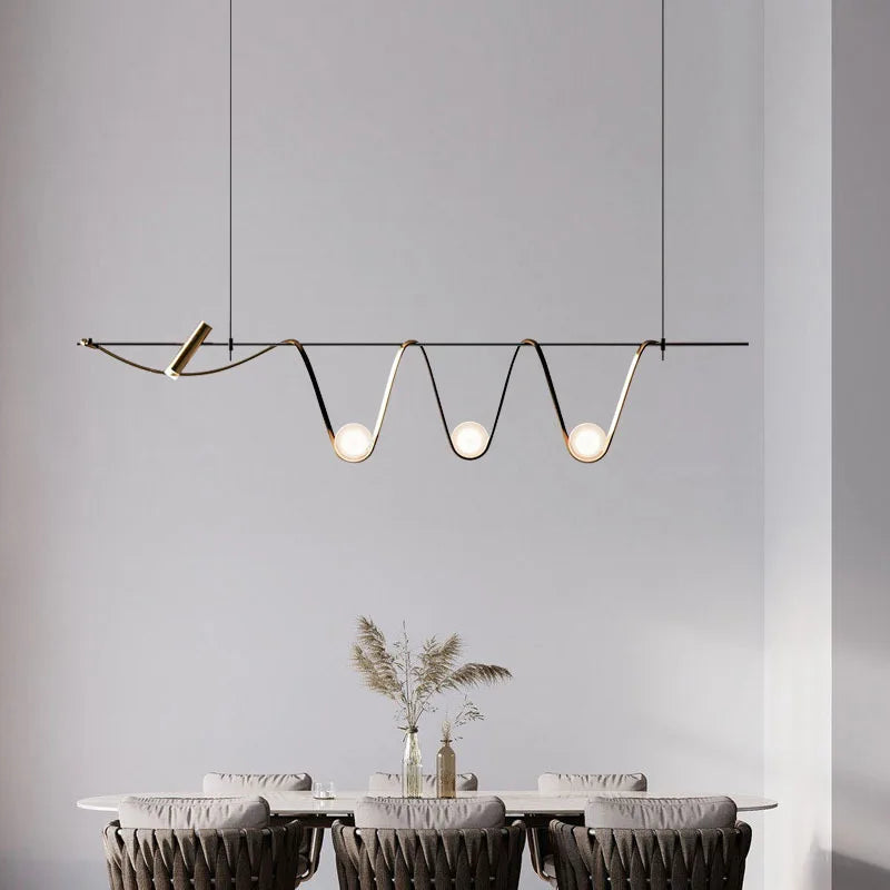 suspension créative minimaliste à led pour éclairage intérieur