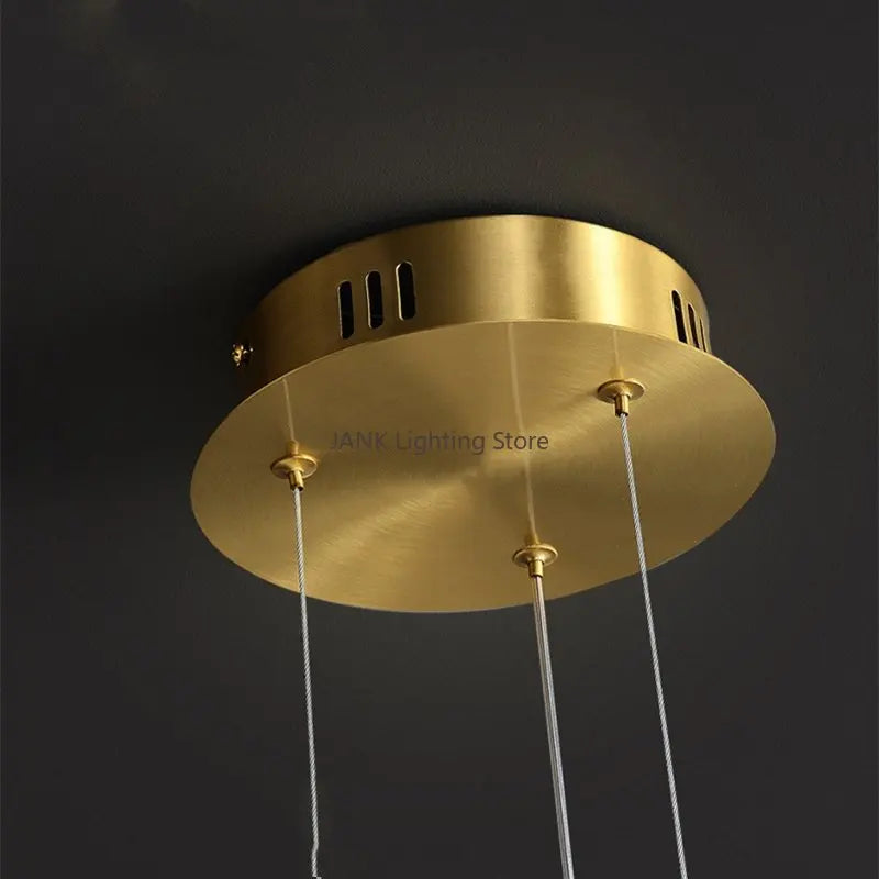 lustre led créatif nordique en forme de haricots magiques double couche