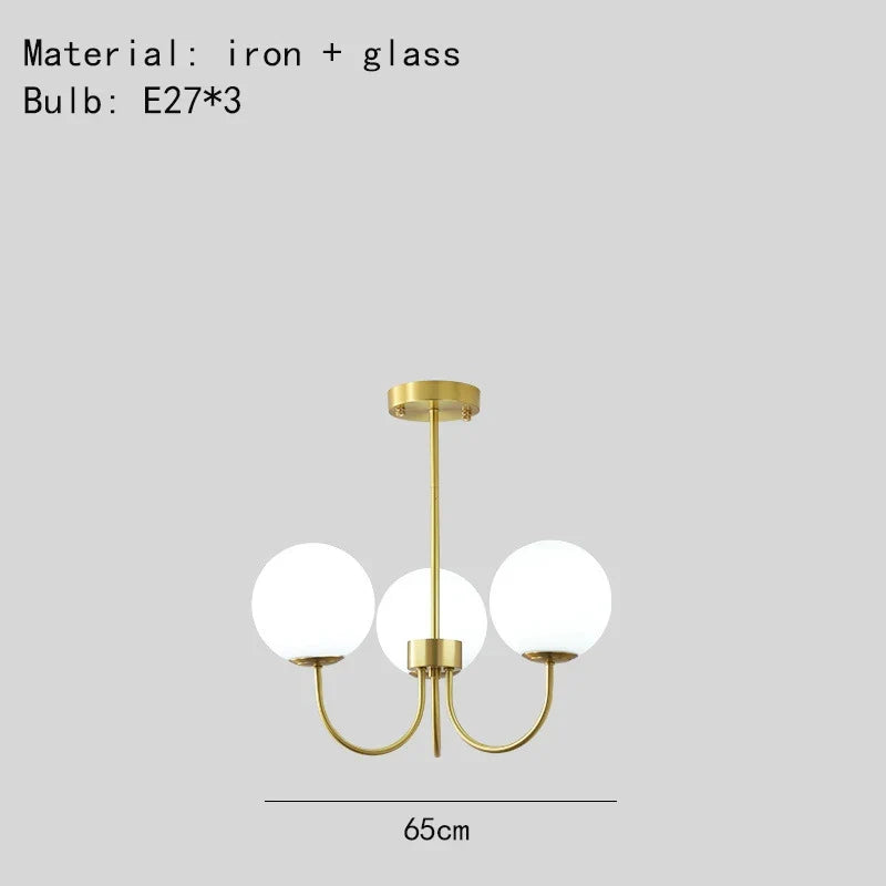 lustres modernes en verre luminaires suspendus