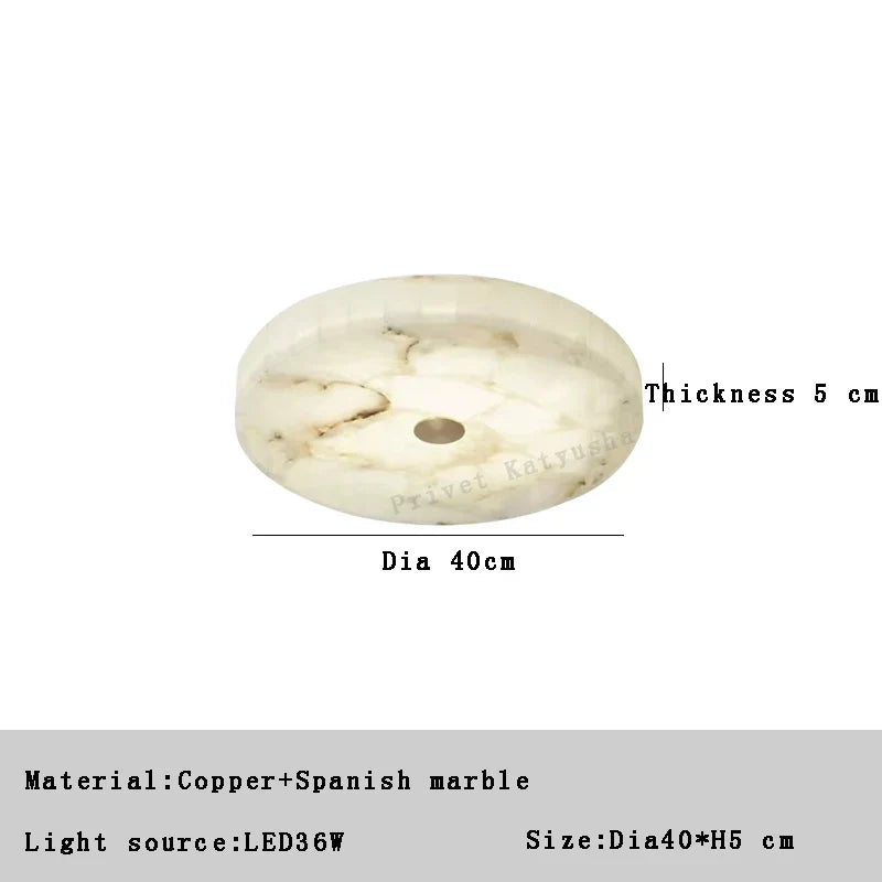 plafonnier led moderne en marbre naturel luminaire décoratif