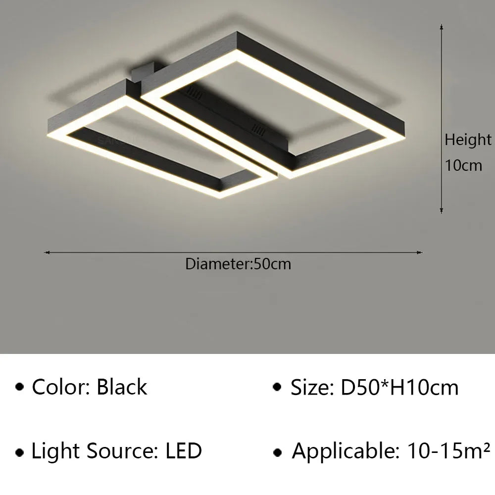 plafonnier led moderne style industriel pour décoration intérieure