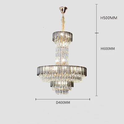 lustre en cristal de luxe pour hôtel et villa