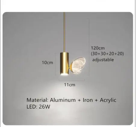 suspension design en acrylique pour décoration moderne de luxe